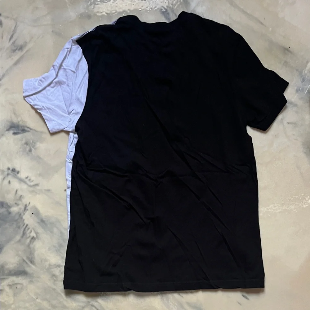 Guess Half & Half Graphic Tee - Black, White, Yellow, Red, Purple - Picture 2 of 2